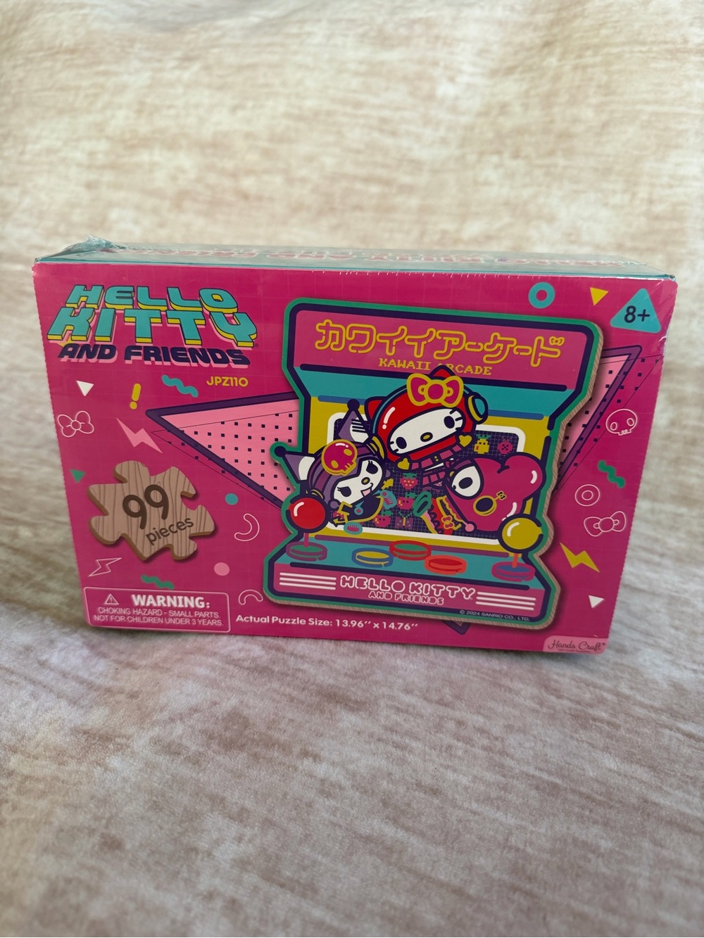 Hello Kitty Arcade Puzzle Box - Bright Pink Multicolor